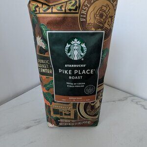 STARBUCKS Pike Place Roast, Whole Beans, 16 oz